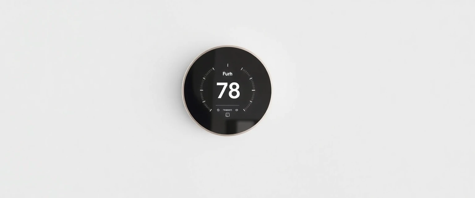 Thermostat intelligent sur un mur